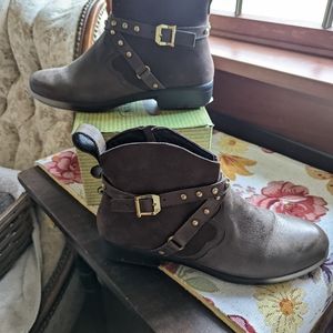 Naot Brown Leather Booties